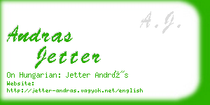 andras jetter business card